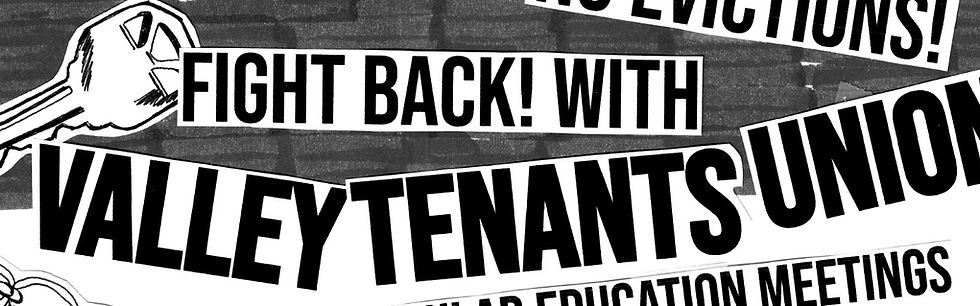 Fight Back! With Valley Tenants Union — Action Meetings
