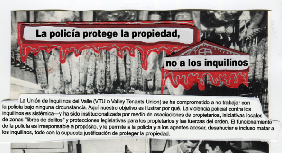 La policía protege la propiedad, no a los inquilinos