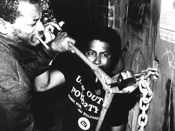 From the documentary Takeover covering the National Union of the Homeless campaign to seize vacant HUD buildings in 8 cities.